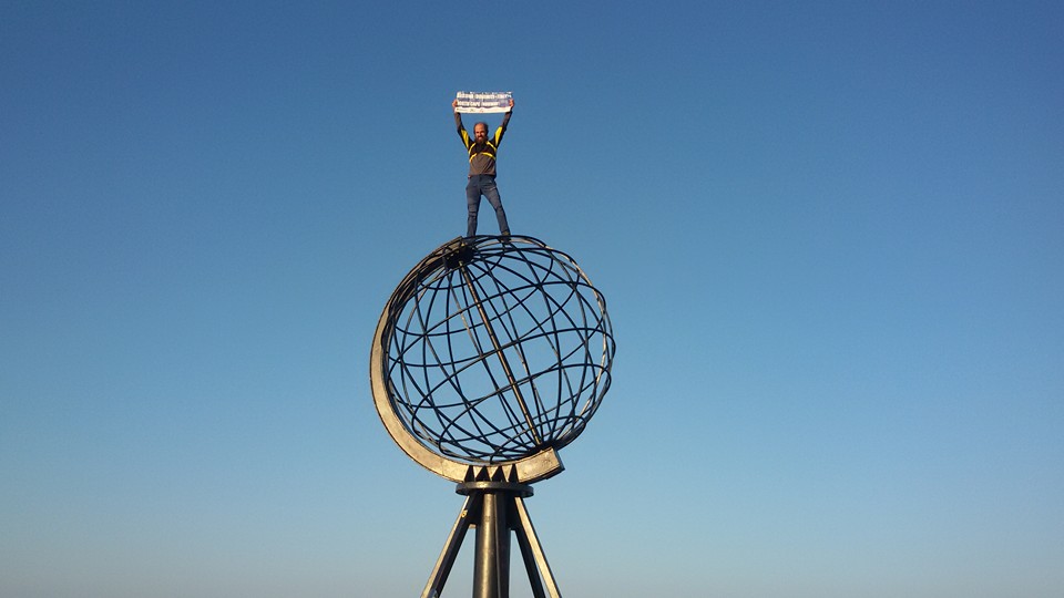 Il Globo di Capo Nord in Norvegia Il Globo di Capo Nord in Norvegia